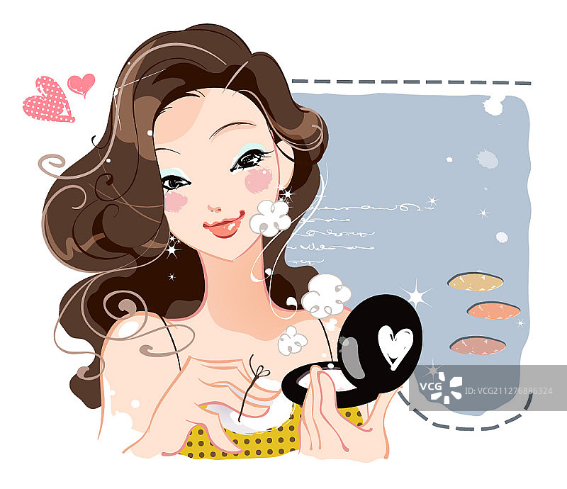 美容主题矢量插画图片素材