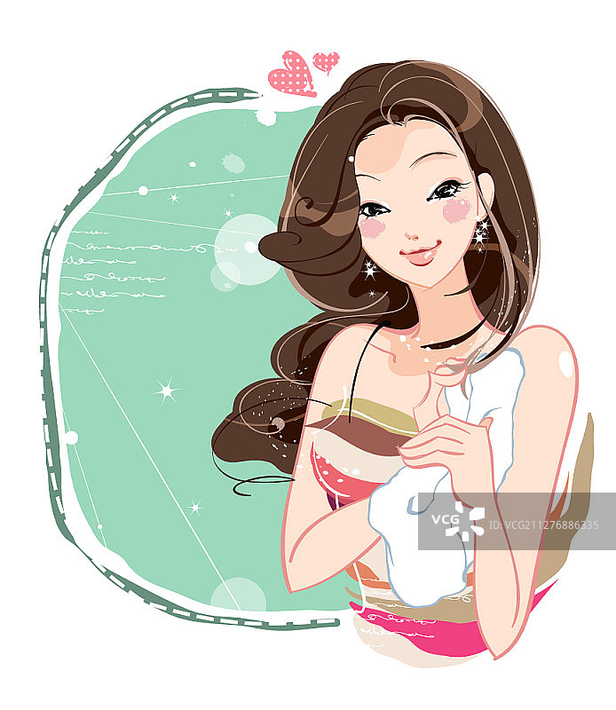 美容主题矢量插画图片素材