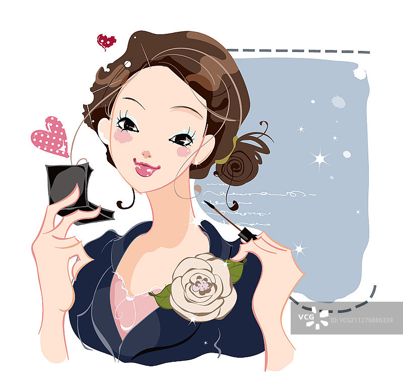 美容主题矢量插画图片素材