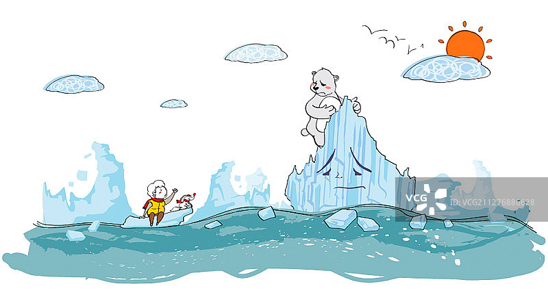 自然灾害主题矢量插画图片素材