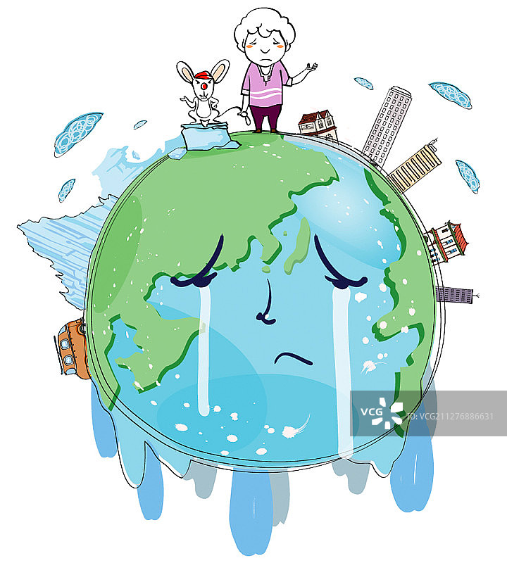 自然灾害主题矢量插画图片素材