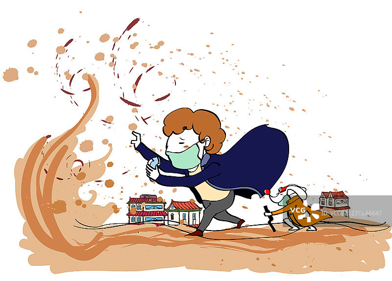 自然灾害主题矢量插画图片素材