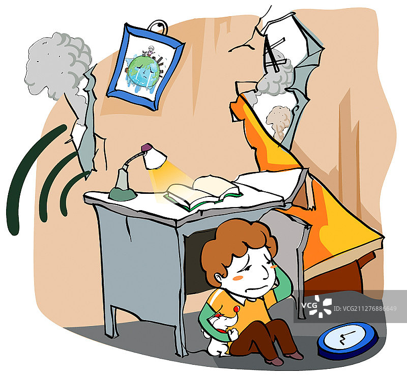 自然灾害主题矢量插画图片素材