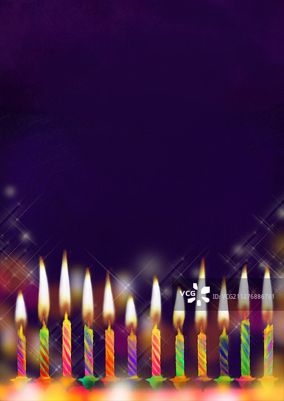 生日蜡烛背景插画图片素材