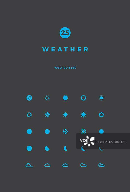 天气相关矢量图标图片素材