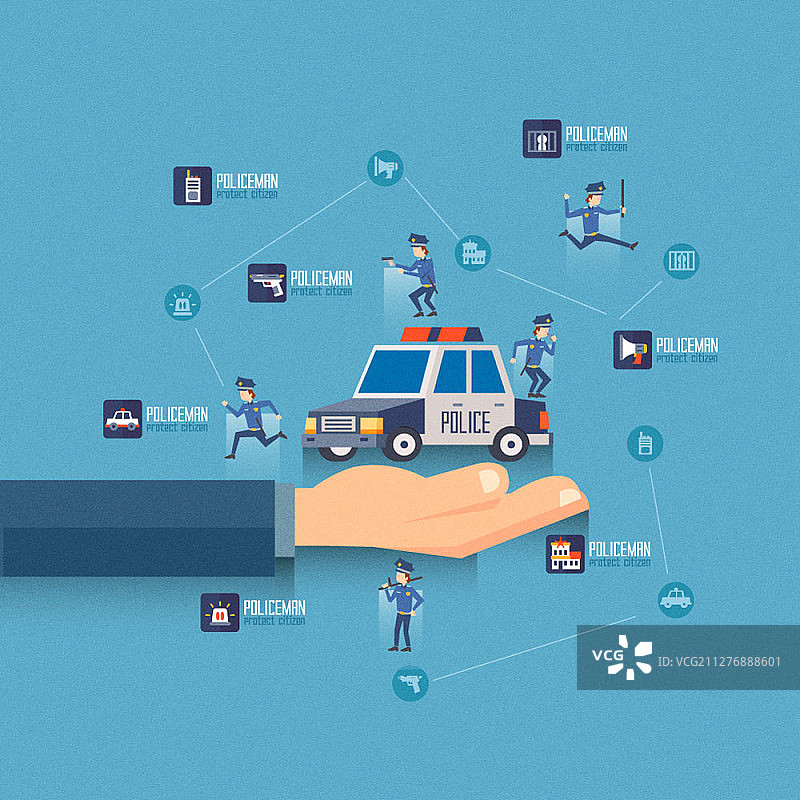 与警察相关的矢量图图片素材