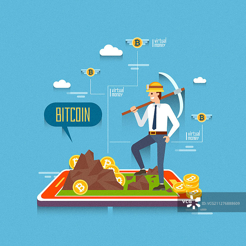 比特币相关矢量图图片素材