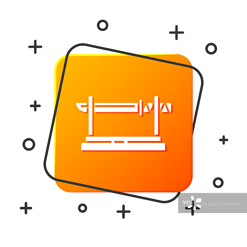 木制刀架上的白色传统日式武士刀图片素材