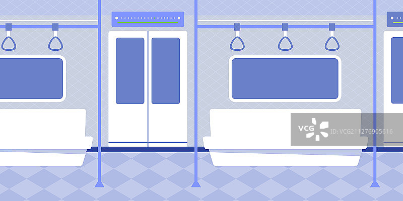 空旷的地铁卡通插画图片素材