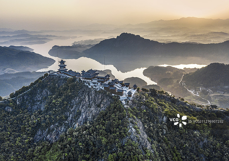九龙山晨曦图片素材