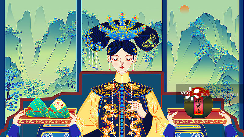 端午节粽子插画图片素材