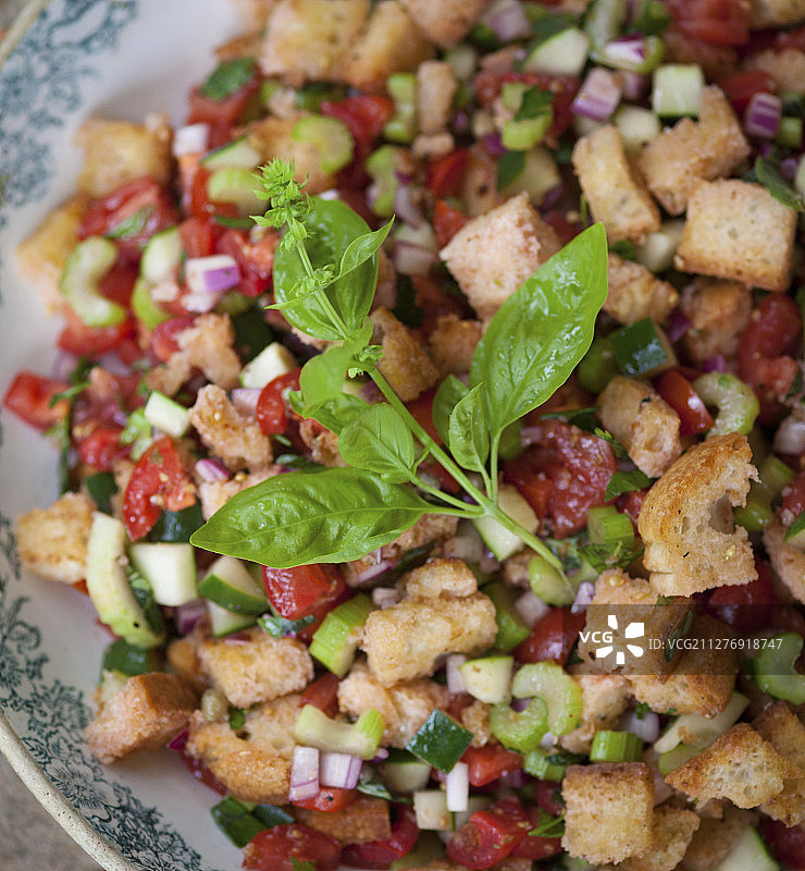 托斯卡纳面包沙拉图片素材
