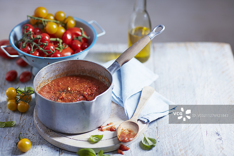 自制烤番茄番茄酱图片素材