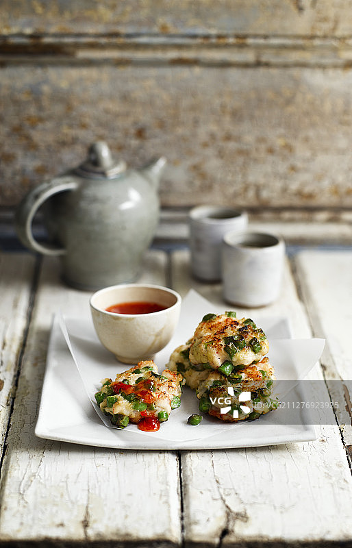 香煎虾饼图片素材