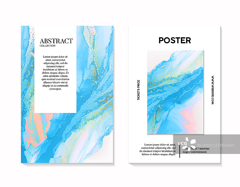 独特的蓝色绿松石色大理石纹理图片素材