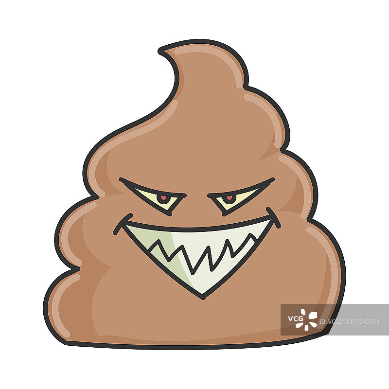 邪恶笑容便便卡通形象图片素材