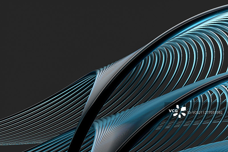 深色渐变线条背景 三维渲染图片素材