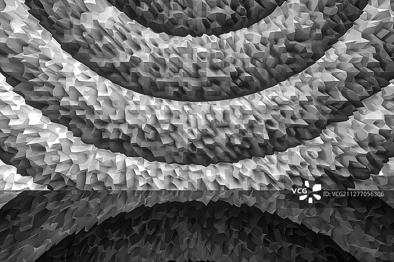 起伏变化的变幻表面纹理背景 三维渲染图片素材