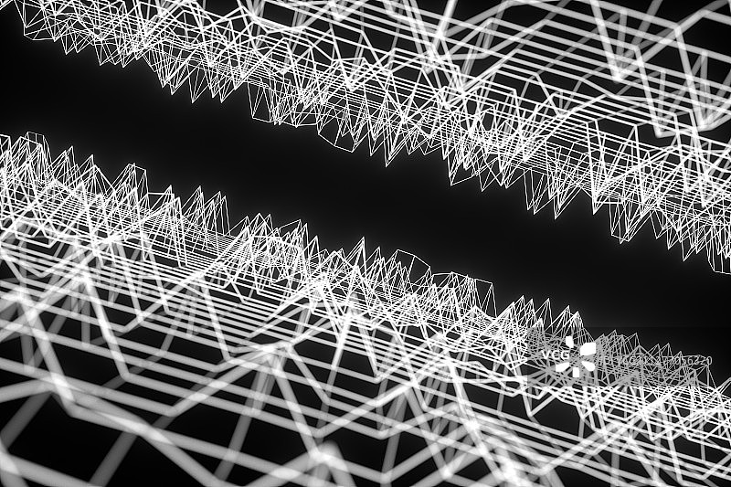 起伏渐变的纹理条纹背景 三维渲染图片素材