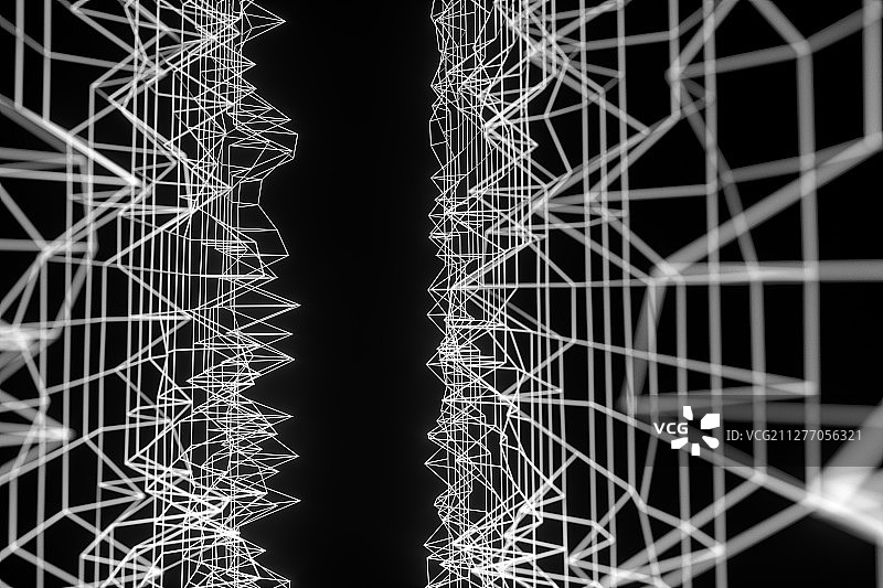 起伏渐变的纹理条纹背景 三维渲染图片素材