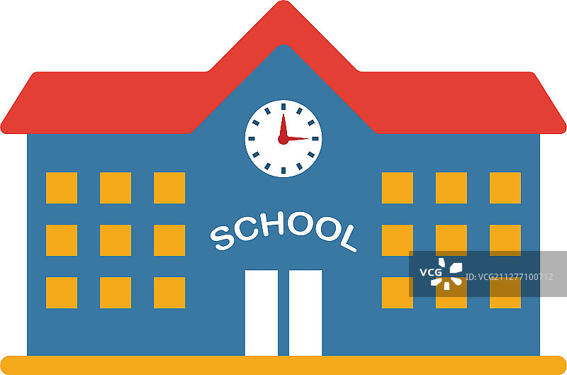 学校图标中的简单元素图片素材