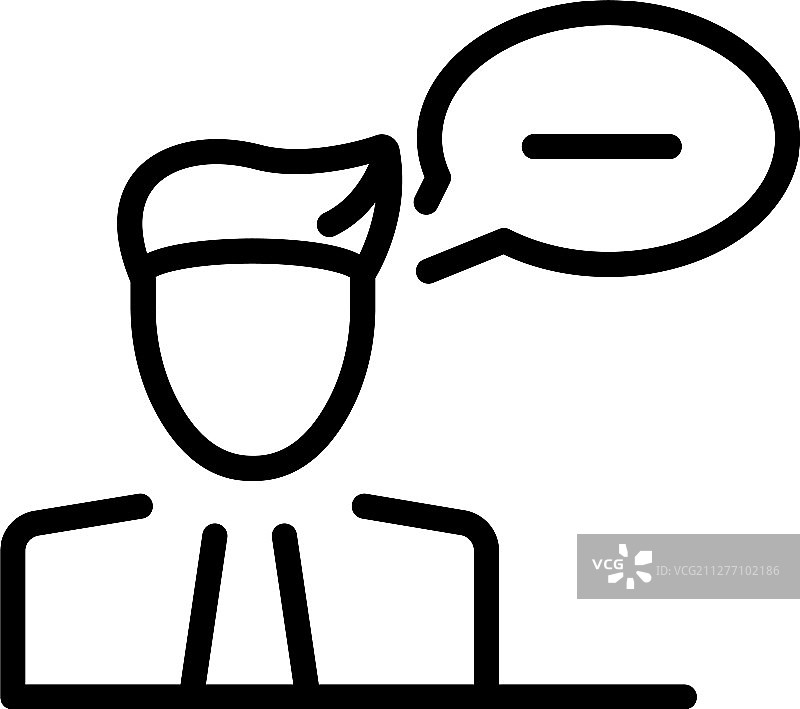 聊天回复图标轮廓样式图片素材