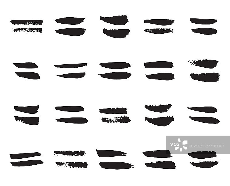 手绘黑色等号图片素材