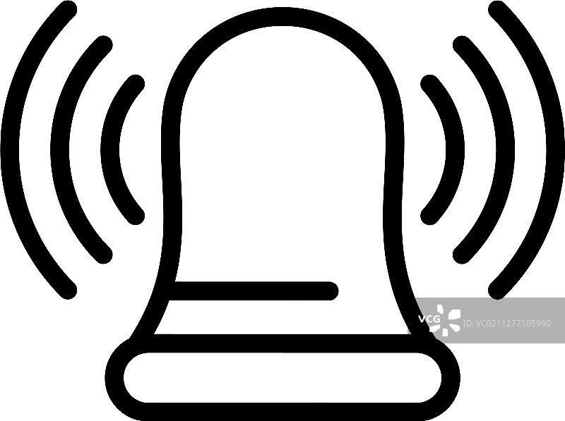响铃图标轮廓样式图片素材