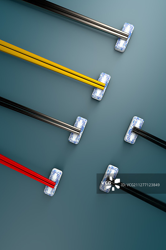 3d渲染的筷子图片素材