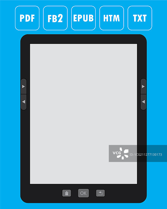 便携式现代平板电脑电子书阅读器图片素材
