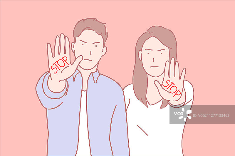 停止手势预防运动社区图片素材