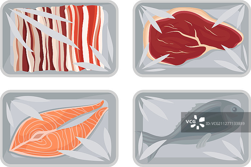 食品塑料托盘容器合集图片素材