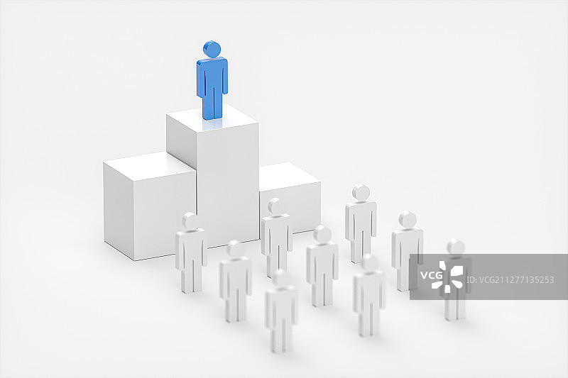 人物模型 商务概念插画 三维渲染图片素材