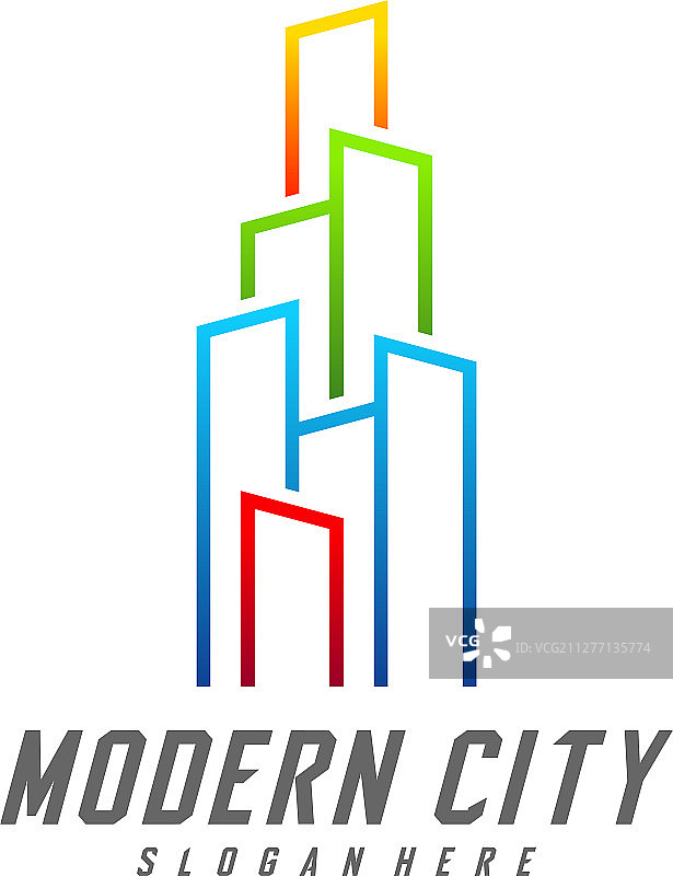现代城市标志设计模板房地产标志图片素材