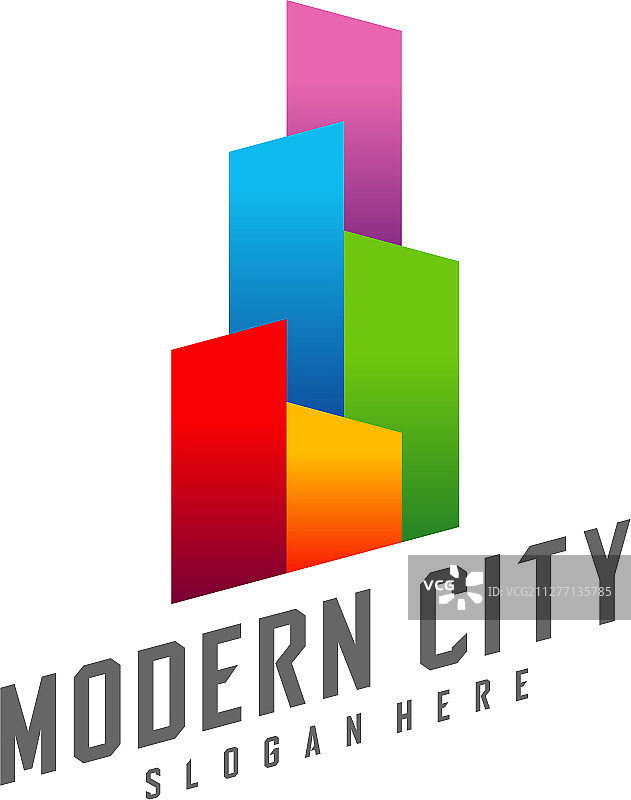 现代城市标志设计模板房地产标志图片素材