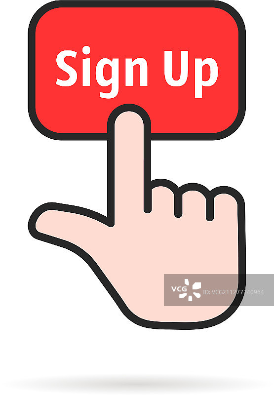 彩色线性注册标志图片素材