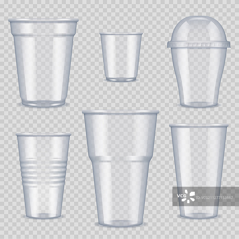 透明塑料空杯图片素材