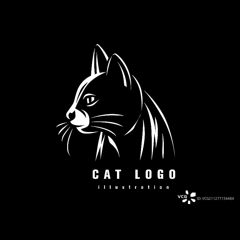 猫标志图片素材