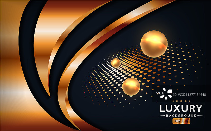 抽象奢华金色线条暗黑背景图片素材