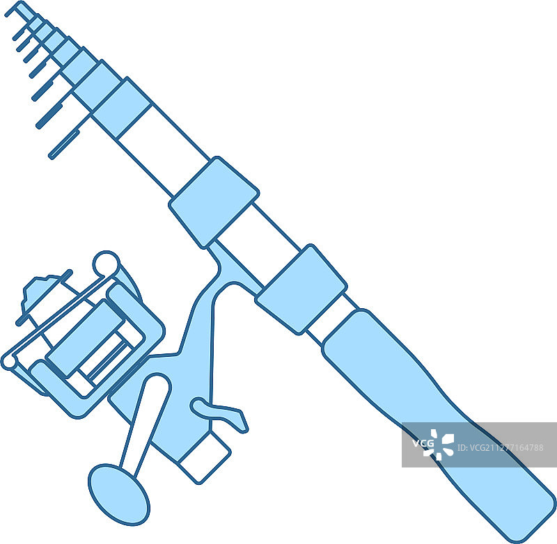 弯曲的渔具图标图片素材