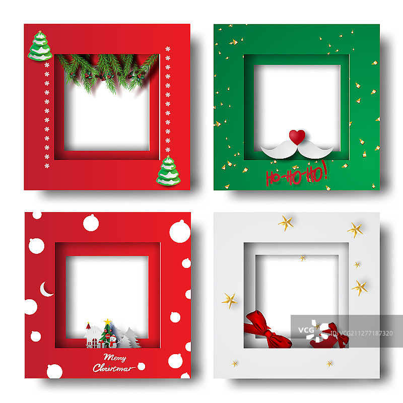 圣诞新年边框图片素材