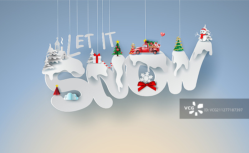 圣诞新年节日风景图片素材