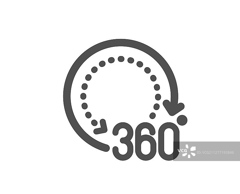 360度全景视角VR标志图标图片素材