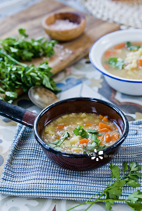波兰克鲁普尼克（大麦汤）图片素材