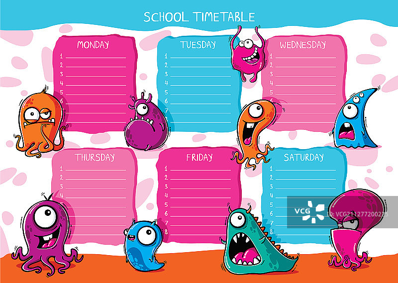 有趣的怪物学校时间表图片素材