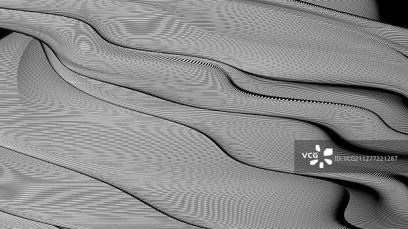 2.5D条纹波浪抽象背景图片素材