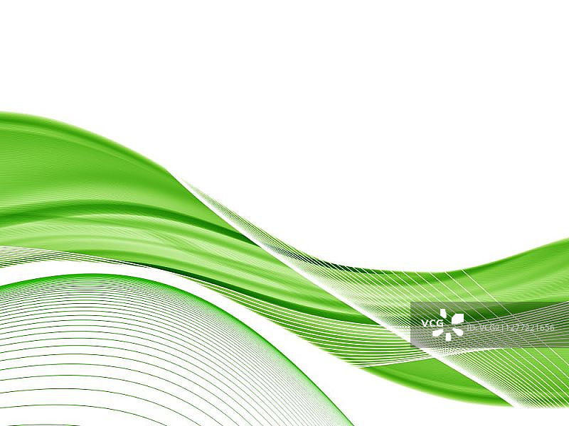 矢量波浪曲线背景，具有透明效果，适用于文本的抽象组合图片素材