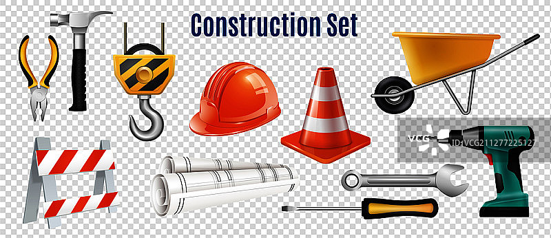 建筑安全施工工具写实素材图片素材