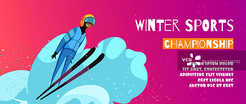 冬季极限运动锦标赛海报图片素材