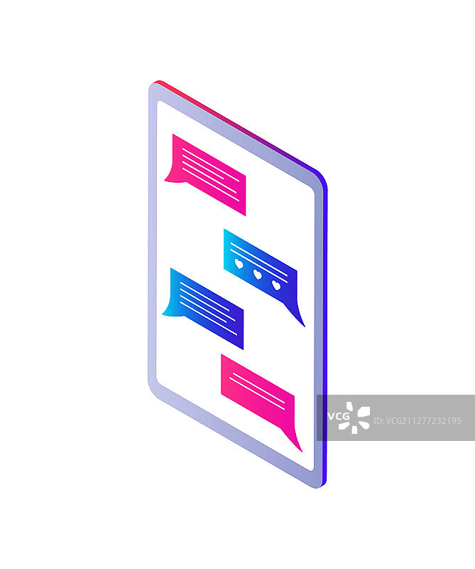 手机聊天界面图标矢量图图片素材